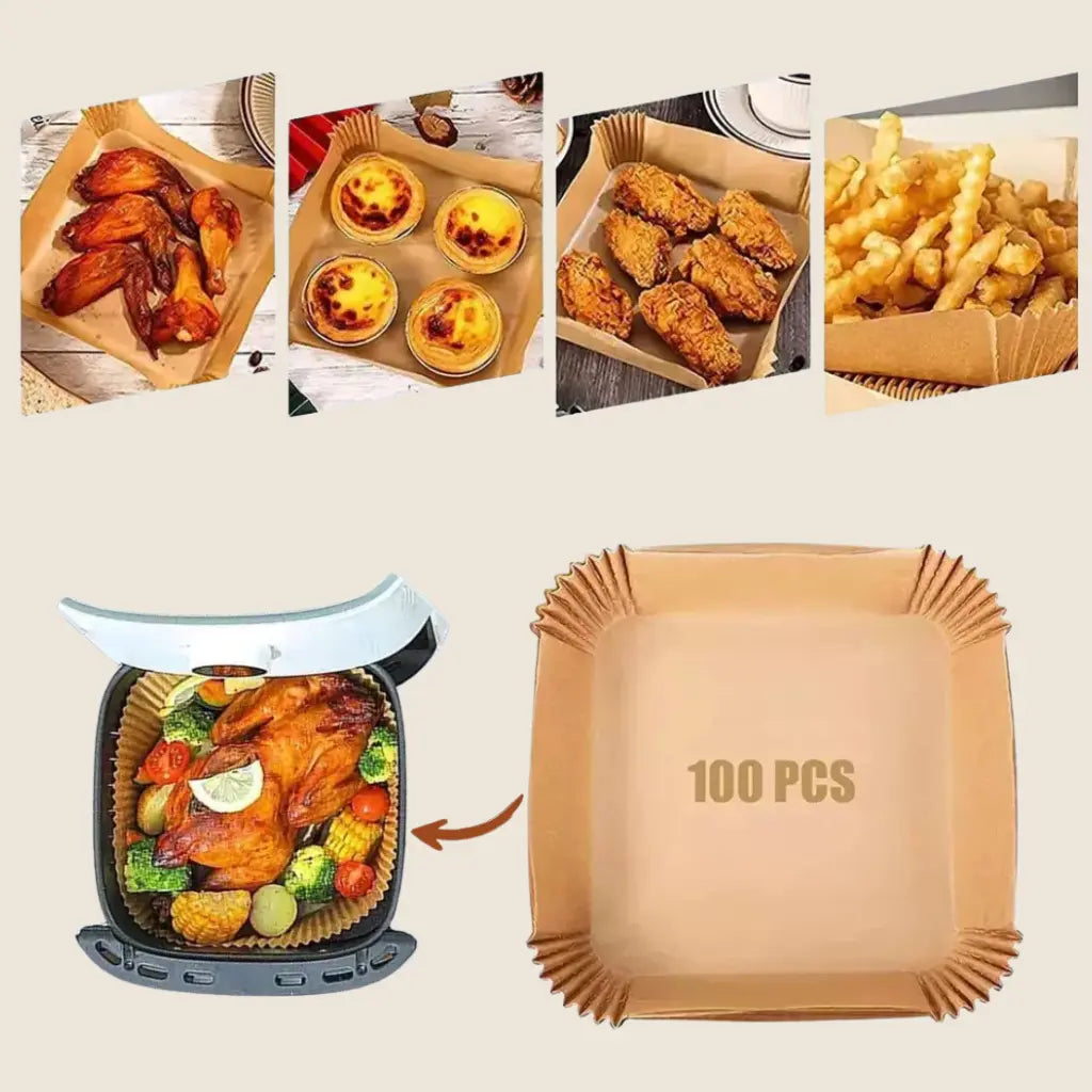 Square Air Fryer Paper Liners